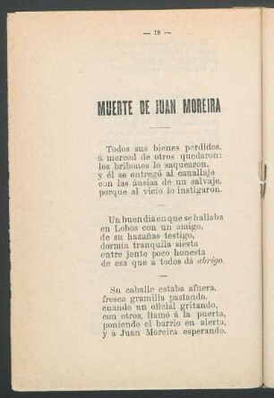 Muerte de Juan Moreira
