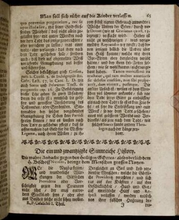 Die ein und zwanzigste Sinnreiche History. - Die dreissigste Sinnreiche History.