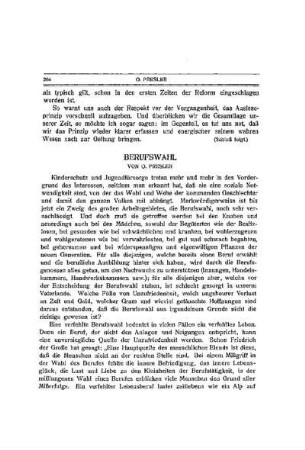 Berufswahl