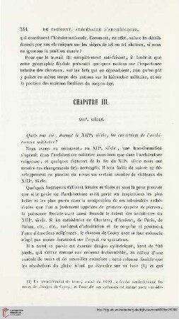 Chapitre III: Caractères de l'architecture militaire au XIIIe siècle