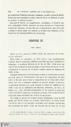 Chapitre III: Caractères de l'architecture militaire au XIIIe siècle