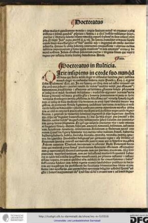 Doctoratus in stultitia.