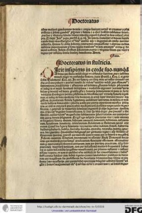 Doctoratus in stultitia.