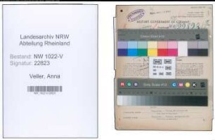 Entnazifizierung Anna Veller , geb. 18.03.1906 (Buchhalterin)