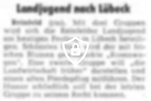 Landjugend nach Lübeck