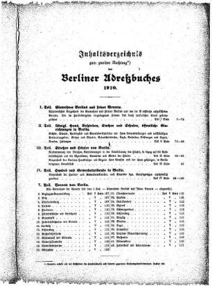 Nachtrag Berliner Adreßbuch 1910
