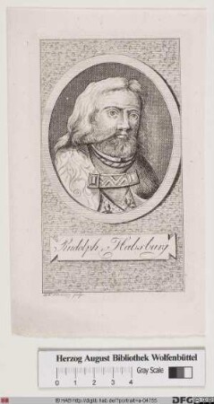 Bildnis Rudolf I. von Habsburg, deutscher König (reg. 1273-91)