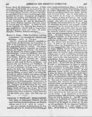Berlin b. Unger: Ueber Gutsbesitzer und ihre Unterthanen, mit vorzüglicher Hinsicht auf Schlesien. 156 S. 8.
