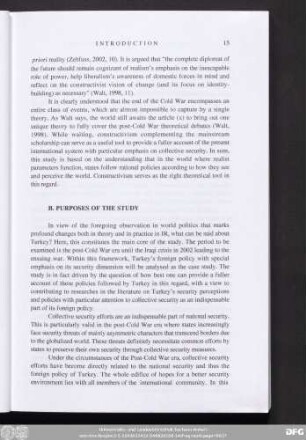 B. Purpose Of The Study