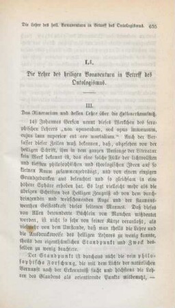 655-686 Die Lehre des heiligen Bonaventura in Betreff des Ontologismus : III.