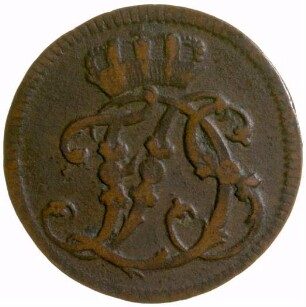 Münze, Pfennig, 1755