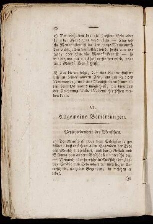 Verschiedenheit der Menschen.