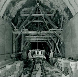 Gleisbergtunnel Heidenau-Altenberg, Deutschland, 1936