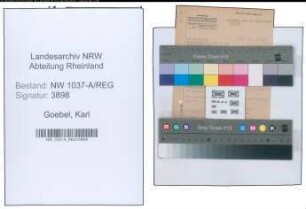 Entnazifizierung Karl Goebel , geb. 00.00.0000 (Studiendirektor)