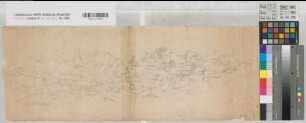 Münster (Münster) - Altenberge (Altenberge) projektierte Straßen 1.H. 19.Jh. 1000 Ruten = 15,05 cm 25 x 69 kol. Zeichnung KSM Nr. 650