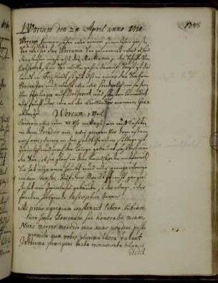 Warkum 28. April 1710