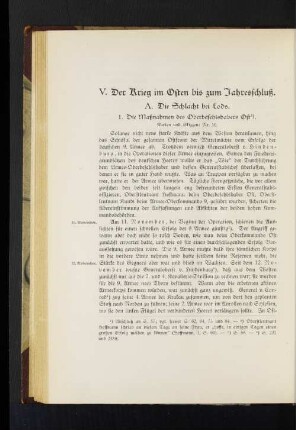 1. Die Maßnahmen des Oberbefehlshabers Ost.