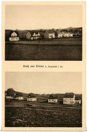 Polenz. Blick auf Polenz b. Neustadt