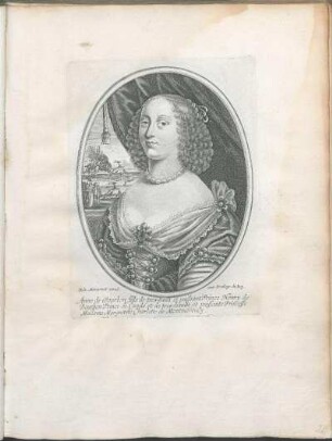 Anne de Bourbon fille de tres-hault et puissant Prince Henry de Bourbon Prince de Condé et de tres-haulte et puissante Princesse Madame Marguerite Charlotte de Montmorency.