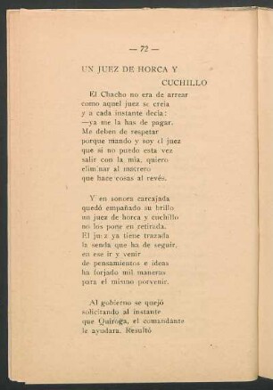 Un juez de horca y cuchillo