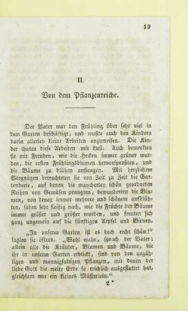 II. Von dem Pflanzenreiche