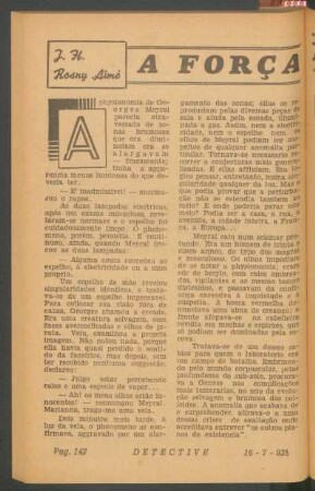 A força mysteriosa : [Romance]