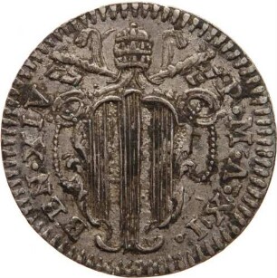 ½ Grosso (½ Groschen, Mezzo Grosso) - Die Öffnung und Schließung der Heiligen Pforte im Jubeljahr 1750