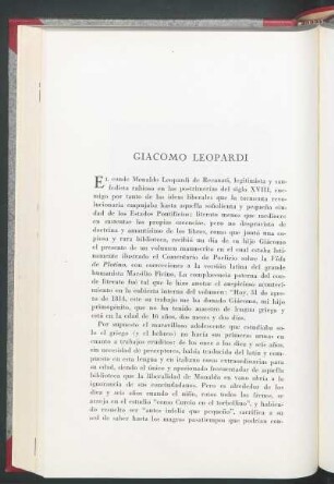 Giacomo Leopardi