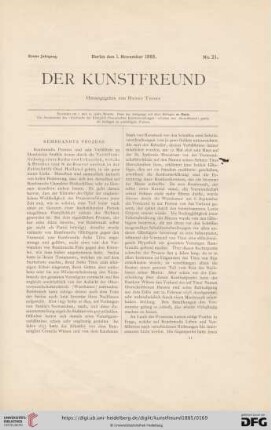 No. 21 (1. November 1885)