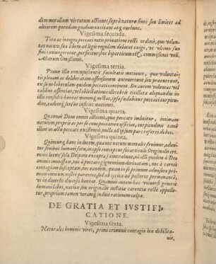 De Gratia Et Iustificatione.