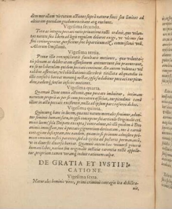 De Gratia Et Iustificatione.