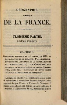 Géographie politique de la France, depuis les temps les plus reculés jusqu'a la révolution de 1789, 2. Depuis la règne de Louis XI jusqu'a nos jours
