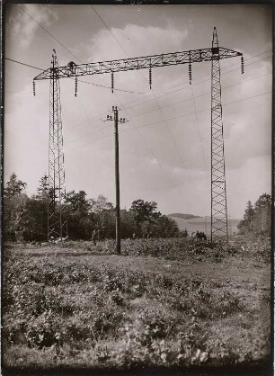 [100 kV-Freileitung Hirschfelde-Niederwartha, Einziehen der Seile]