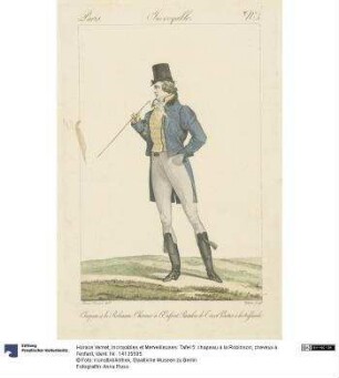 Incroyables et Merveilleuses: Tafel 5: chapeau à la Robinson, cheveux à l'enfant