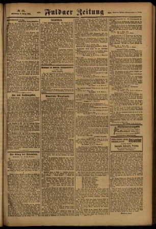 Zweite Ausgabe vom Mittwoch, den 09. März 1921.