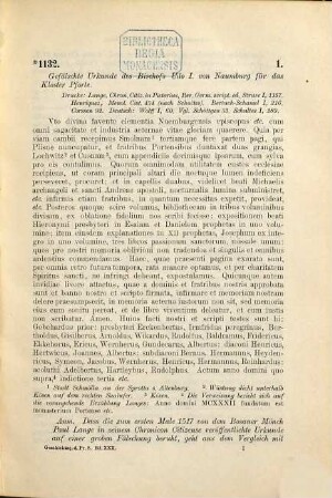 Urkundenbuch des Klosters Pforte, 1,1. 1132 bis 1300