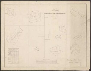 Plan über die Waldungen des Grundherrn v. Venningen auf der Gemarkung Eschelbronn