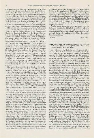 38-40 [Rezension] Blank, Josef, Jesus von Nazareth