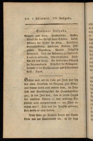 126-142, Siebente Aufgabe.
