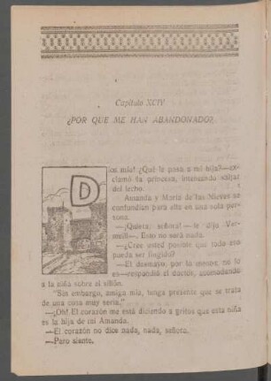 Capítulo XCIV - ¿Por qué me han abandonado?