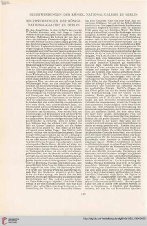 19: Neuerwerbungen der Königl. National-Galerie zu Berlin