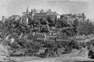 Bautzen. Blick auf die Stadt mit Ortenburg
