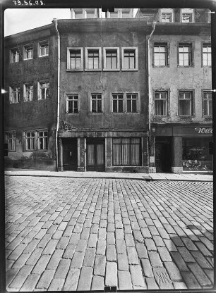 Meißen, Burgstraße 23. Wohnhaus mit Laden (18. Jh). Straßenfront