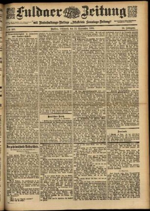 Ausgabe vom Mittwoch, den 13. September 1899.