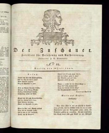 No. 81 - 7. Juli 1821