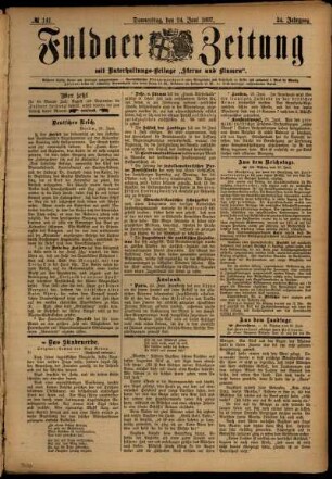 Ausgabe vom Donnerstag, den 24. Juni 1897.