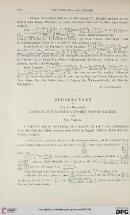 3: Bemerkungen zu Prof. Dr. Eisenlohr's Ausgabe des mathematischen Papyrus Rhind