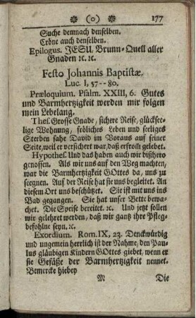 Festo Johannis Baptistae.