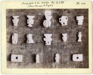 Tonfiguren (Fragmente), Antigüedades de los Chibchas Lam. X 4. VIII (Museo Nacional Bogotá)