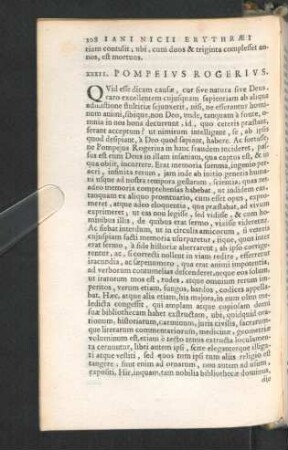 XXXII. Pompeius Rogerius.